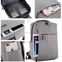 Mochila de Viaje de Lujo para Hombre, con Logotipo Impreso de Alta Calidad, Anti-Robo, Resistente al Agua, con Puerto USB para Portátil