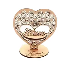 Laser Cut Wooden Desktop Ornament Mothers Day Gifts Ideas Items For Mother's Day