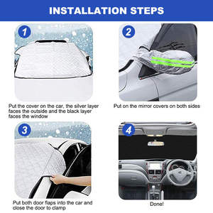 Offre Spéciale voiture Suv camion <span class=keywords><strong>pare</strong></span>-<span class=keywords><strong>brise</strong></span> couverture protecteur neige poussière gel garde voiture <span class=keywords><strong>pare</strong></span>-<span class=keywords><strong>brise</strong></span> neige couverture voiture fenêtre couverture - Product Image 3