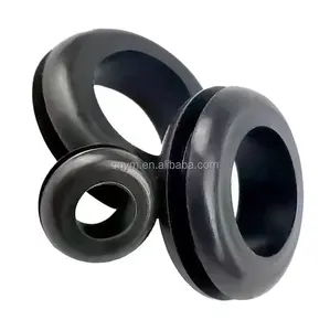 ゴム保護コイルブラックブルー円形楕円形カスタマイズ可能
