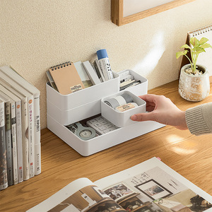 <b>Drawer</b> Organizer With Compartments Rectangle Stackable Office <b>Storage</b> <b>Box</b> For Desk Use - Product Image 2