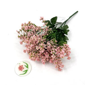 Bouquet de <span class=keywords><strong>fleurs</strong></span> <span class=keywords><strong>artificielles</strong></span> réalistes en tissu imperméable à 5 tiges, petit buisson <span class=keywords><strong>pour</strong></span> arrangements funéraires et commémoratifs dans les cimetières - Product Image 5
