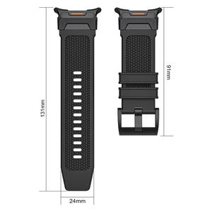 สายนาฬิกายางแบบระบายอากาศสำหรับ Samsung Galaxy Watch Ultra/Ultra2025 พร้อมหัวเข็มขัดสแตนเลสสตีล 316 - Product Image 3