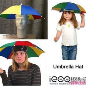 Parapluie de tête miniature pour adulte, pliable manuellement, imperméable, droit, fantaisie, mignon, de voyage, multicolore, toutes saisons, moderne - Product Image 4