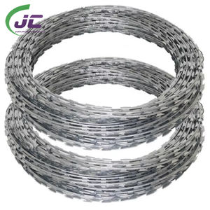 Zaun Stacheldraht Verzinkter Schutz Stahldraht 500 Meter Rasierklinge Verzinkter Einzel rasierer - Product Image 3