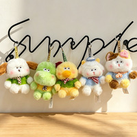 Ensemble de peluches d'animaux de dessin animé variés, mignonnes et moelleuses : canard, chien, chat, mouton, dinosaure, jouets en peluche doux, personnages kawaii