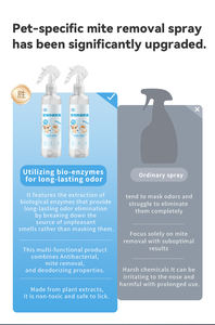 Limpiador de enzimas de orina para mascotas ecológico de 245ml, espray desodorante para mascotas, eliminador de olores para mascotas de aire fresco no irritante - Product Image 4