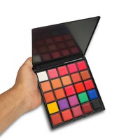 Palette de 25 Couleurs de Gloss à Lèvres Crème Multi-Mat, Teinte Vive, Baume à Lèvres pour Maquilleurs Professionnels et Vente au Détail