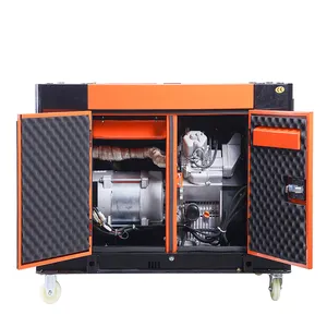 Gerador super diesel ultra silencioso de cilindro duplo 10kw com fabricação de gerador diesel ATS