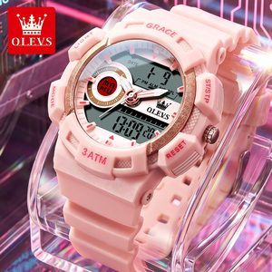 <span class=keywords><strong>Montre</strong></span>-bracelet numérique OLEVS 1121 tendance, OEM, de luxe, avec logo personnalisé, étanche, lumineuse, sportive, cool, pour femme, cadeau, <span class=keywords><strong>montre</strong></span> électronique - Product Image 4