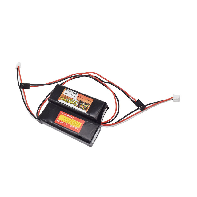 7.4V Customized Lipo Battery 2500mAh 5C High Discharge Rate Lithium Polymer Battery with High Working Current
