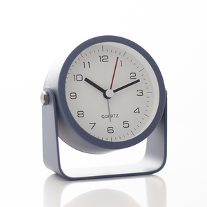 Mini Metal Alarm <b>Clock</b> – <b>Silent</b> Non-Ticking Quartz <b>Clock</b>, Student Desktop <b>Clock</b> for Room & Office Decor – Minimalist Design for - Product Image 1