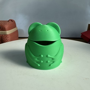 ภาชนะใส่เกลือรูปกบ PLA สำหรับตกแต่งห้องครัว  กระปุกเกลือรูปกบพิมพ์ 3 มิติ พร้อมช้อน - Product Image 3