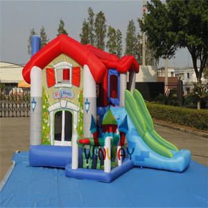 Baru balon bouncing hewan anjing Bouncing rumah balon kartun taman tiup tema dengan perosotan untuk anak-anak - Product Image 2