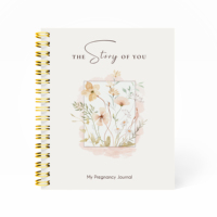 Livre de grossesse personnalisé imprimé avec spirale pour maman et bébé, carnet de notes à mémoire de maternité, journal personnalisé pour maman