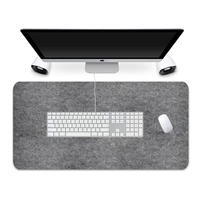 Tapis de souris de jeu de bureau en tissu feutre populaire avec Base en caoutchouc taille personnalisée tapis de bureau en feutre tapis d'ordinateur tapis de bureau