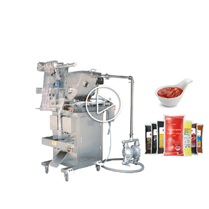 SJIII-SW100 PLC-Controlled High-Accuracy Electric Automatic Food Grade Film Sauce Pouch Filling Wrapping Machine for Shampoo - Product Image 1