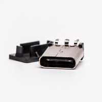 Conector USB 3.1 Tipo-C de 16 y 24 Pines, Impermeable IP67/IPX7, para Montaje en Panel, Material LCP, Soporta Voltaje AC2000V