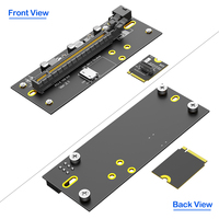 Oculink SFF-8612 ke PCI-E 4.0 X16 Riser Card Kit M.2 M-Key Adaptor GPU Eksternal Laptop Desktop Kartu Grafis Tersedia