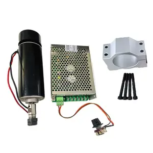 500W 공냉식 스핀들 모터 키트 DC110V 12000rpm 6A PCB 스핀들 모터 ER16 + 주지사 + 클램프