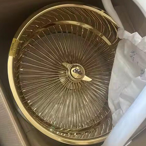 Cerchi in Acciaio Dorato da 26 Pollici a Razze Multiple, Stile Vintage Classico Aftermarket Personalizzato, Tipo Dayton - Product Image 3