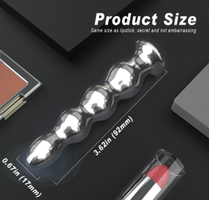 Вибратор-анальная пробка с дистанционным управлением для женщин, с металлическими шариками, водонепроницаемый, 300 г - Product Image 3