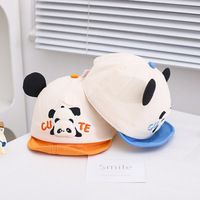 Dibujos animados Panda invertido Super lindo bebé sombrero gorra de béisbol lindo 0-3 años bebé suave sombrero.