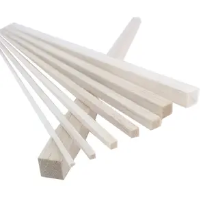 Thanh Gỗ Balsa Chưa Hoàn Thiện Cho Các Dự Án Đúc Thủ Công Tự Làm Dải Gỗ Chốt Gỗ Vuông Balsa