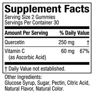 Gomitas de Quercetina OEM ODM 250mg 60 Unidades a Granel Marca Privada - Product Image 2