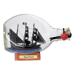 Nautical ATLANTIC QUEEN ANNE'S REVENGE BLACK PEARL DANMARK PASSAT ship in the bottle gifts FOR BOY maritime home decoration