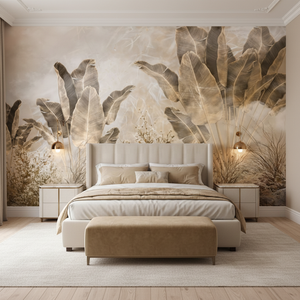 Papier peint <span class=keywords><strong>mural</strong></span> imperméable à l'eau, motif botanique tropical, feuillage végétal, floral, pour chambre à coucher, intérieur de la maison, installation facile en DIY - Product Image 1