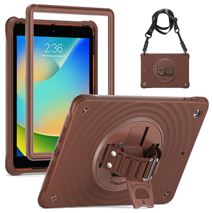 Pour iPad 10.2 pouces 2019 2021 2022 support sur la coque arrière avec ceinture d'épaule - Product Image 1