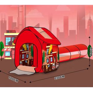 Jouet de <span class=keywords><strong>maison</strong></span> de jeu pliable portable 2 en 1 pour enfants tente de jeu <span class=keywords><strong>pop</strong></span>-<span class=keywords><strong>up</strong></span> en tissu doux avec <span class=keywords><strong>tunnel</strong></span> <span class=keywords><strong>maison</strong></span> de tente de jeu intérieure - Product Image 5