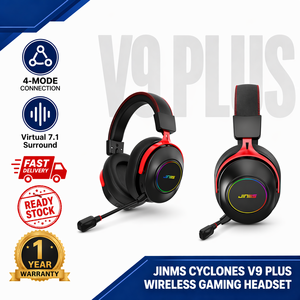 Dropshipping Gaming Headset JINMS V9 Plus Gaming Headset Esports Noise Reduction Headset Replaceable Battery Headphone - Product Image 1