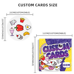 Cartes de jeu assorties personnalisées OEM Activité parent-enfant pour exercer les réflexes Fabricant de cartes d'impression personnalisées Jeu - Product Image 3