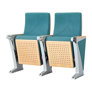 Silla Plegable Moderna para Teatro, Auditorio o Iglesia, con Tablero de Escritura Plegable, en Oferta - Product Image 2