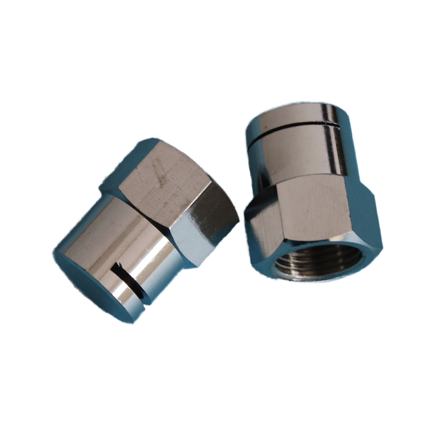 Direct Factory Sale DN15 Stainless Steel Chrome Plated CNC Machined Water Curtain Nozzle Internal Thread Wood Pipe Fittings