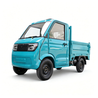 Vehículo Eléctrico de Cuatro Ruedas con Certificación EEC COC, Camioneta Eléctrica de 2 Plazas, 3500w, Cabina Cerrada Hidráulica Automática
