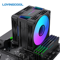 Refroidisseur CPU LOVINGCOOL, ventilateur de 12 cm, dissipateur thermique ARGB, faible bruit, pour boîtier PC, kit de refroidissement, livraison rapide, nouveau, en stock, prix de gros