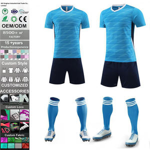 Maillot de football personnalisé OEM, design élégant, été, 100% polyester, séchage rapide, respirant, manches courtes, fabriqué en usine - Product Image 1