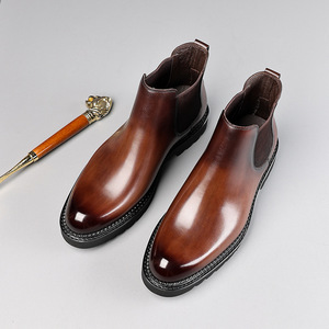 Zapatos Casuales Negros de Nuevo Estilo, Mocasines de Lujo para Negocios, Hechos a Medida, al por Mayor, Zapatos Sin Cordones que Aumentan la Estatura - Product Image 1