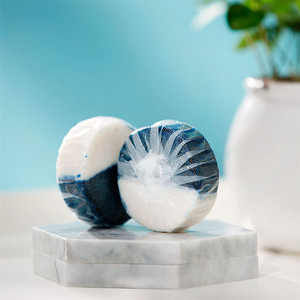 Bloque Limpiador y Desodorante para Inodoro, Ecológico, Sólido, Azul, 50g, para Uso en Cisternas - Product Image 5