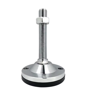 Nivelador de Patas Ajustable de Acero Inoxidable, Diámetro de la Tapa de 12 mm, Cabeza Hexagonal Cromada, Rosca Métrica - Product Image 1