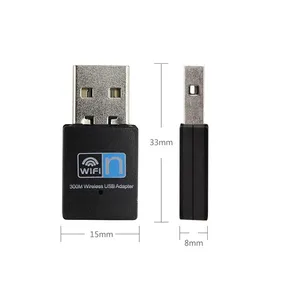 Adaptador <span class=keywords><strong>USB</strong></span> inalámbrico de chipset Rtl8192 de alta potencia de <span class=keywords><strong>300Mbps</strong></span> con antena de 5dbi para PC de escritorio - Product Image 1