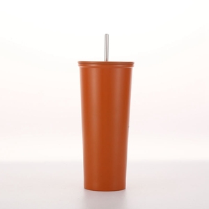 24oz Double Wall Stainless Steel Tumbler New Design Vacuum <b>Insulated</b> <b>Travel</b> <b>Mugs</b> for Coffee and Tea with Lid and Straw - Product Image 6