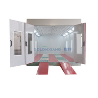 Cabine de peinture à pulvérisation chauffée au gaz à haute efficacité avec four de cuisson durable pour la réparation de carrosseries automobiles et l'utilisation en atelier