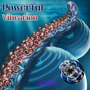 Vibromasseur Dildo Monstre Tentaculaire avec 10 Modes de Vibration, Télécommande par Application, Ventouse, pour Clitoris et Point G, Jouets pour Adultes - Product Image 3