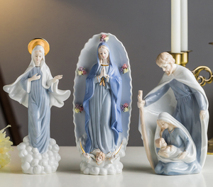 تمثال ترامب من البلاستيك للديكور المنزلي، تماثيل سيراميك وبورسلين مفرغة بالجملة، تماثيل دينية أوروبية وبوذية ترويجية، تمثال ملاك أبيض - Product Image 2