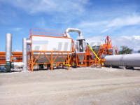 QLB série 10TPH mini usine d'asphalte avec mélangeur à tambour et composants finis de base PLC Bin