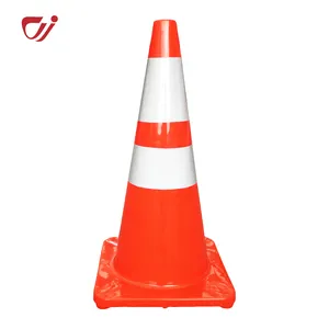 Fabricação de cone de tráfego de pvc, 70cm, venda superior, 700cm, flexível, estrada, pvc, cone de segurança 28 polegadas